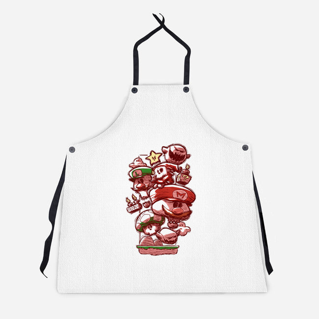 Skull Bros-Unisex-Kitchen-Apron-Ca Mask