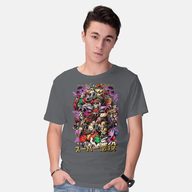 Retro Villains-Mens-Basic-Tee-Conjura Geek