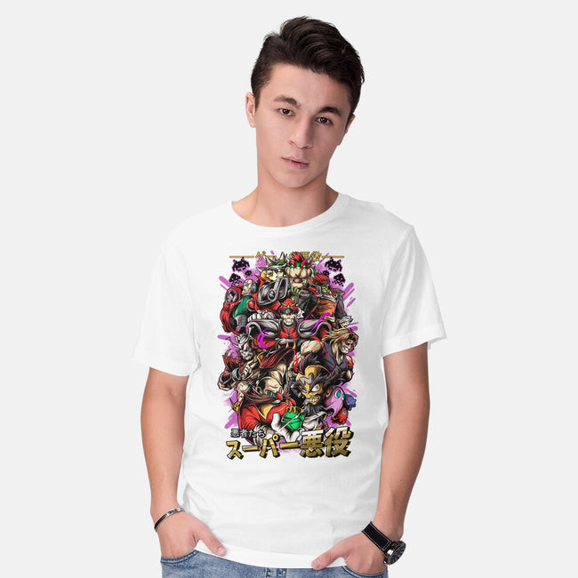Retro Villains-Mens-Basic-Tee-Conjura Geek