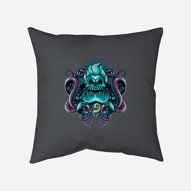 SeaWitch Skull-None-Removable Cover w Insert-Throw Pillow-daobiwan