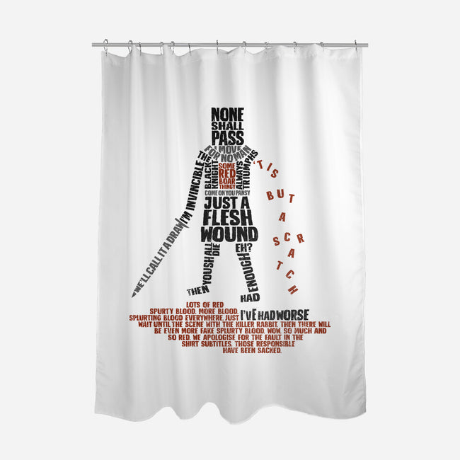 Tis But Some Text-None-Polyester-Shower Curtain-kg07