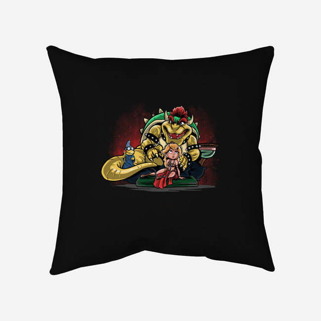 Bowser The Hutt-None-Removable Cover-Throw Pillow-zascanauta