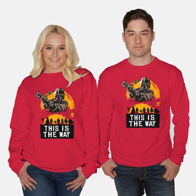 The Only Way-Unisex-Crew Neck-Sweatshirt-Knegosfield