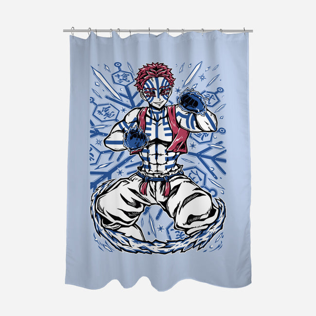 Slayer Akaza-None-Polyester-Shower Curtain-Panchi Art