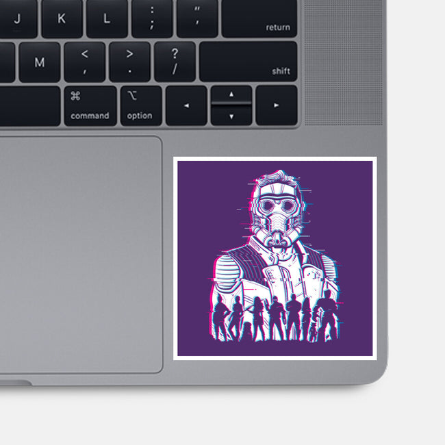Guardians Glitched-None-Glossy-Sticker-danielmorris1993