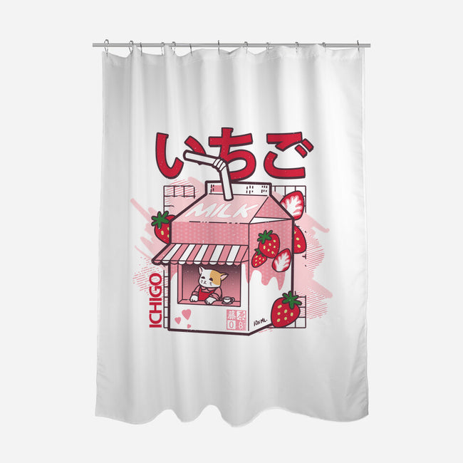 Strawberry Milk-None-Polyester-Shower Curtain-fujiwara08