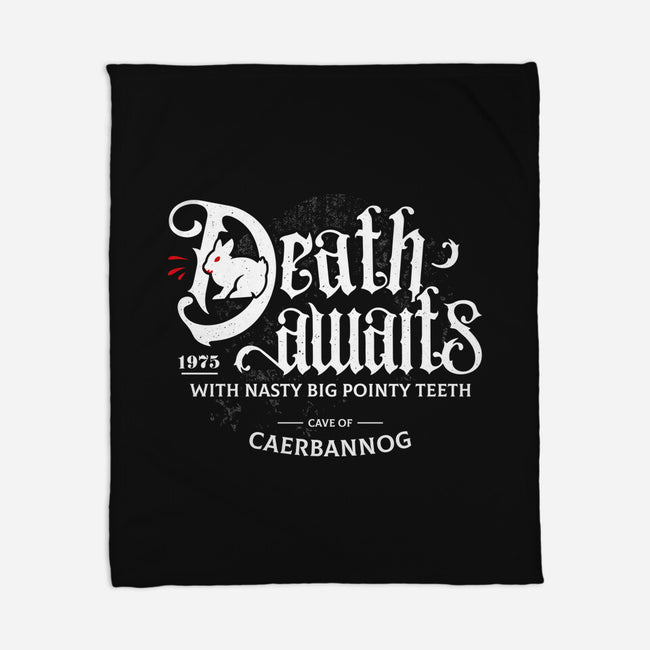 Death Awaits-None-Fleece-Blanket-Logozaste