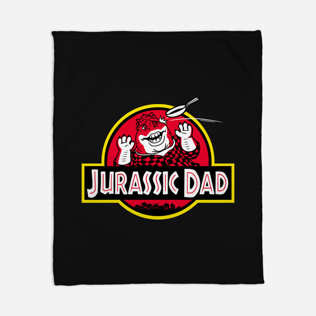 Jurassic Dad-None-Fleece-Blanket-Raffiti