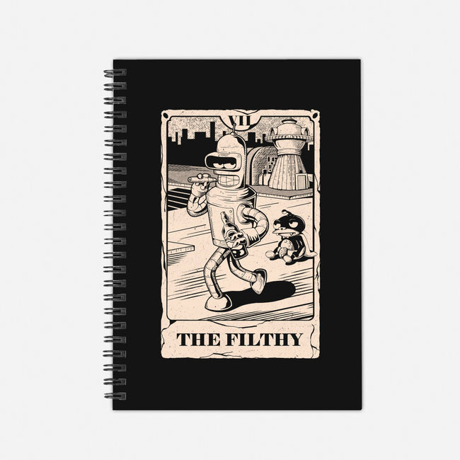 Tarot The Filthy-None-Dot Grid-Notebook-Arigatees