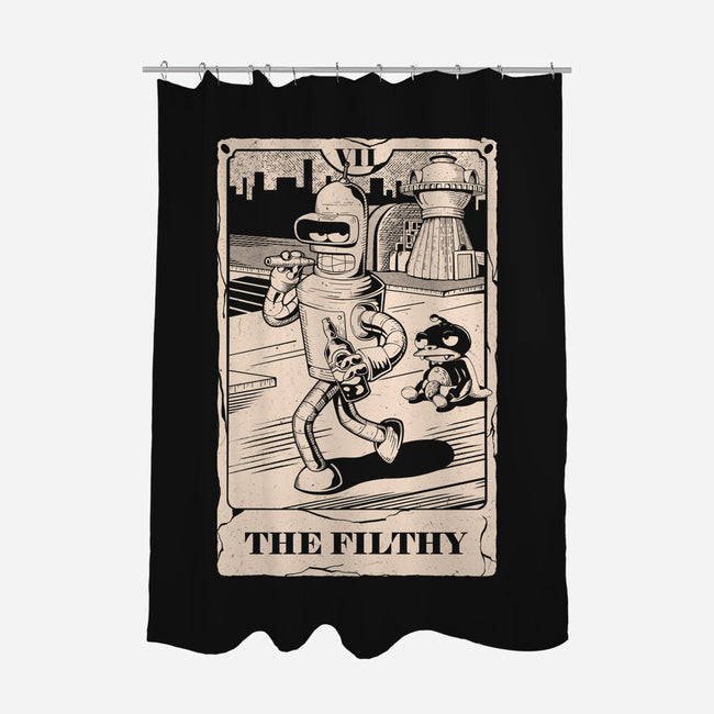 Tarot The Filthy-None-Polyester-Shower Curtain-Arigatees