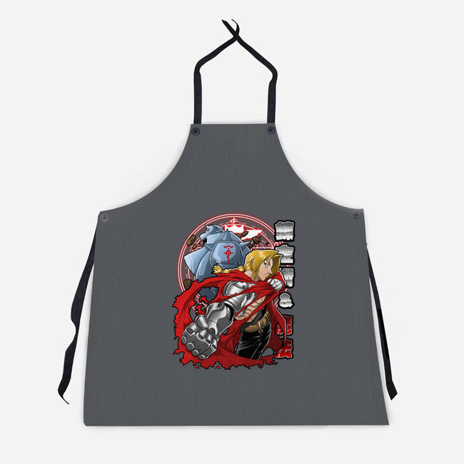 The Steel Alchemist-Unisex-Kitchen-Apron-Diego Oliver