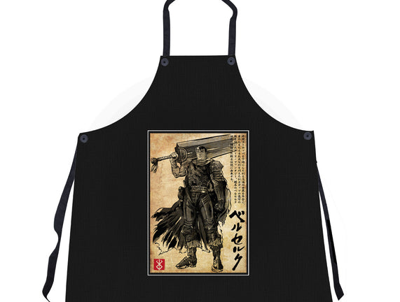 Black Swordsman Woodblock