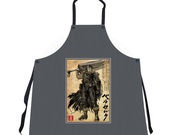 Black Swordsman Woodblock