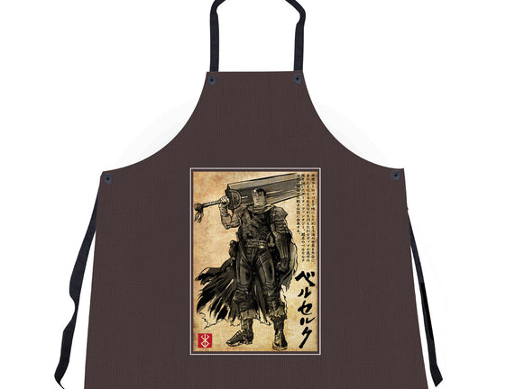 Black Swordsman Woodblock