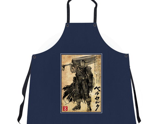 Black Swordsman Woodblock