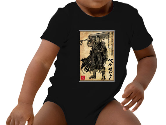 Black Swordsman Woodblock