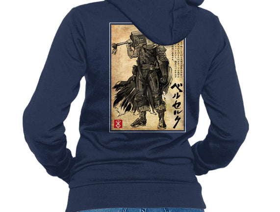 Black Swordsman Woodblock