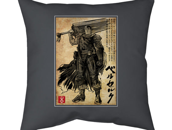 Black Swordsman Woodblock