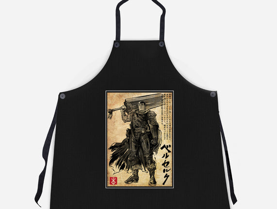 Black Swordsman Woodblock