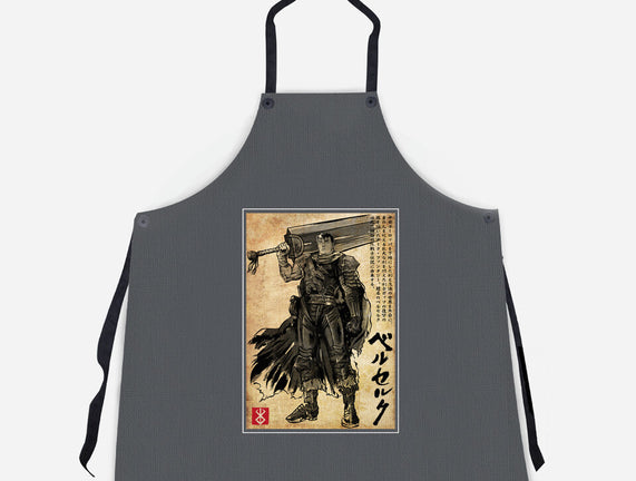 Black Swordsman Woodblock