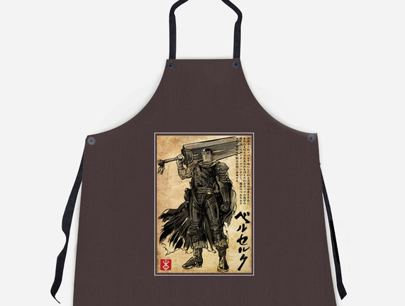 Black Swordsman Woodblock