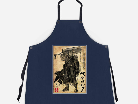 Black Swordsman Woodblock
