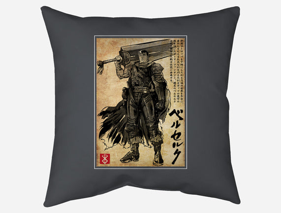 Black Swordsman Woodblock