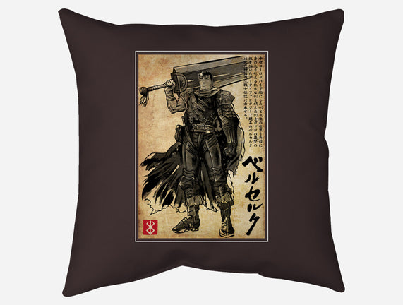 Black Swordsman Woodblock
