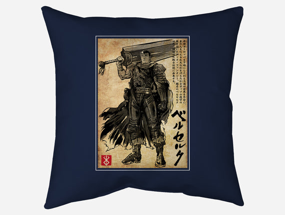 Black Swordsman Woodblock
