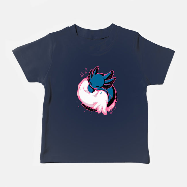 Axolotl Yin Yang-Baby-Basic-Tee-xMorfina