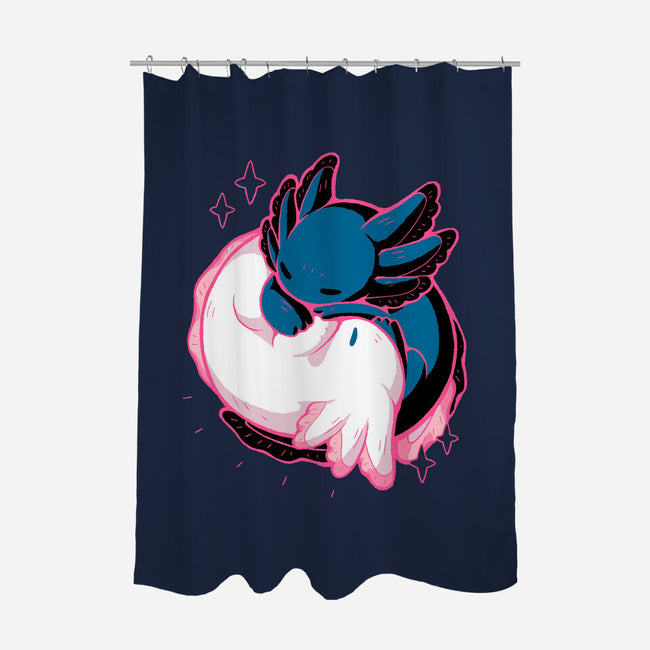 Axolotl Yin Yang-None-Polyester-Shower Curtain-xMorfina