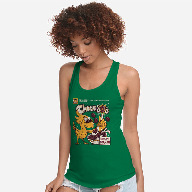 Choco-Bo's Cereal-Womens-Racerback-Tank-Aarons Art Room