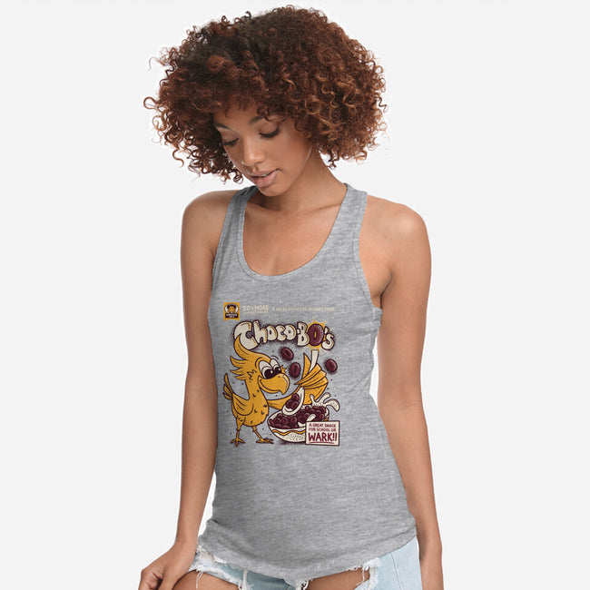 Choco-Bo's Cereal-Womens-Racerback-Tank-Aarons Art Room