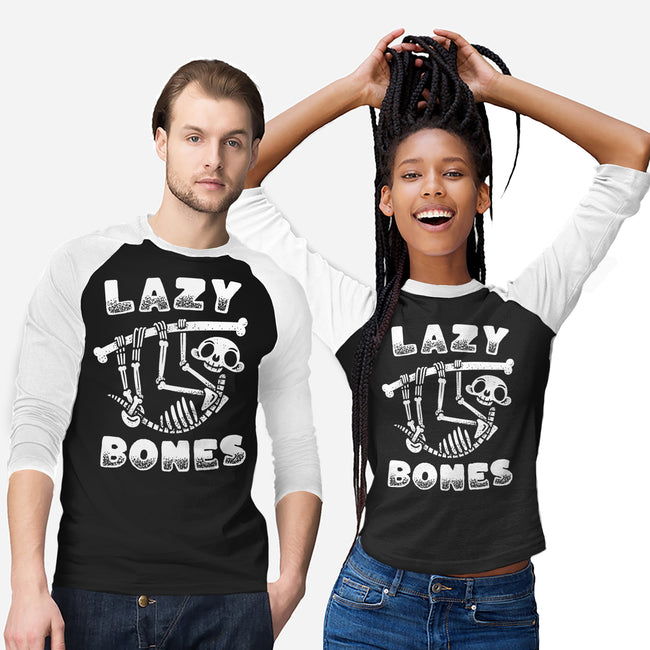Lazy Bones-Unisex-Baseball-Tee-Aarons Art Room