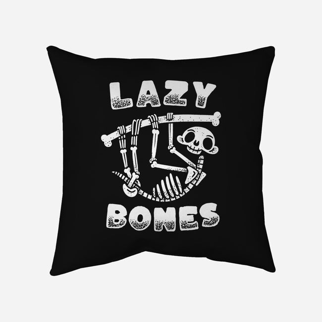 Lazy Bones-None-Removable Cover w Insert-Throw Pillow-Aarons Art Room