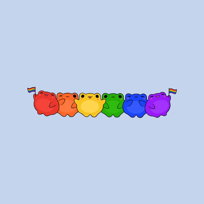 Rainbow Frogs-Unisex-Basic-Tee-kosmicsatellite