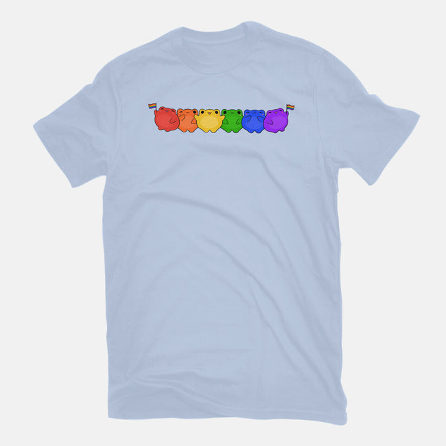 Rainbow Frogs-Unisex-Basic-Tee-kosmicsatellite
