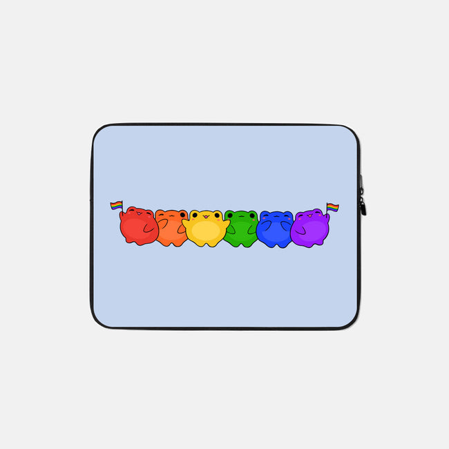 Rainbow Frogs-None-Zippered-Laptop Sleeve-kosmicsatellite