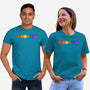 Rainbow Frogs-Unisex-Basic-Tee-kosmicsatellite