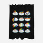 Hairy Clouds-None-Polyester-Shower Curtain-demonigote