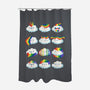 Hairy Clouds-None-Polyester-Shower Curtain-demonigote