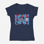 The Spider Bunch-Womens-V-Neck-Tee-Melonseta