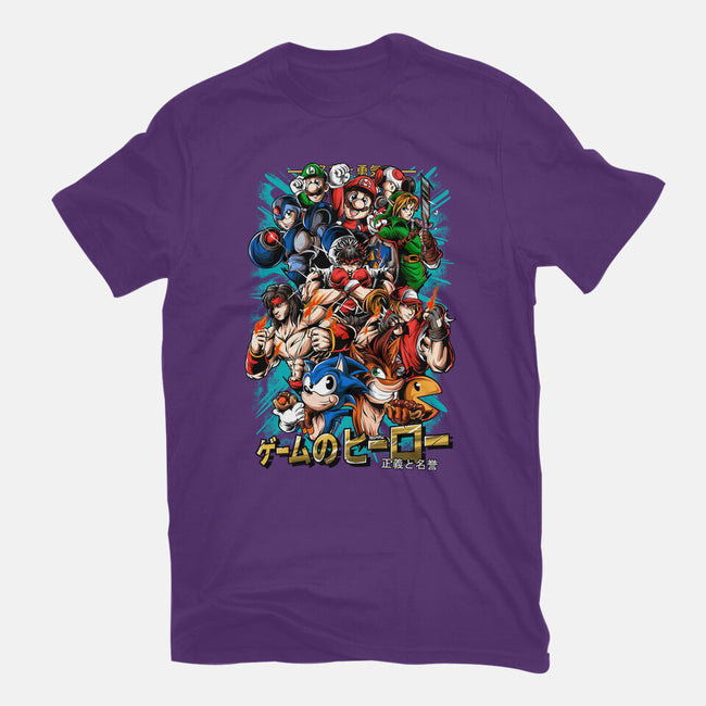Nostalgic Heroes-Mens-Basic-Tee-Conjura Geek