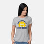 Great Day To Stay Inside-Womens-Basic-Tee-zawitees