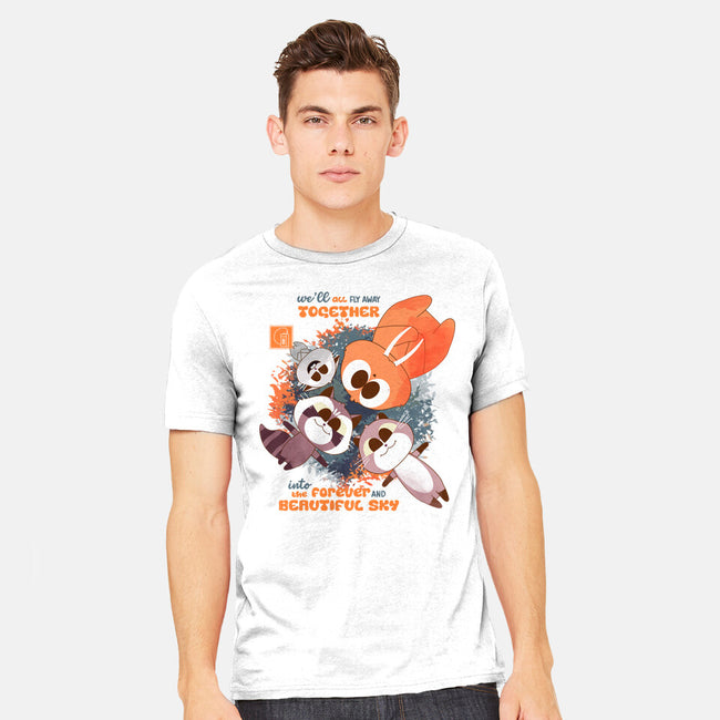 Forever And Beautiful Sky-Mens-Heavyweight-Tee-Moon Crew