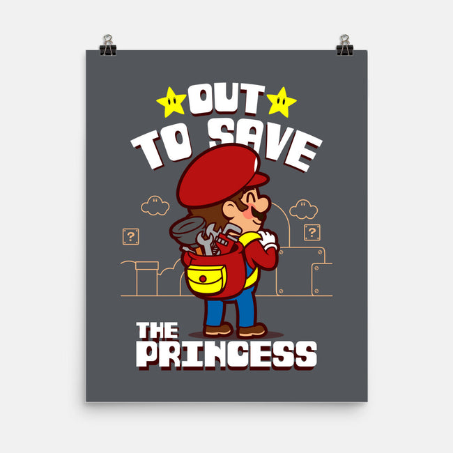 Out To Save The Princess-None-Matte-Poster-Boggs Nicolas