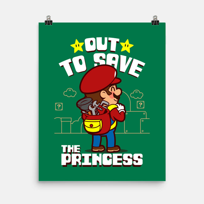 Out To Save The Princess-None-Matte-Poster-Boggs Nicolas