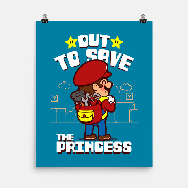 Out To Save The Princess-None-Matte-Poster-Boggs Nicolas