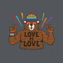 Love Is Love Pride Bear-None-Glossy-Sticker-tobefonseca