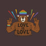 Love Is Love Pride Bear-None-Memory Foam-Bath Mat-tobefonseca